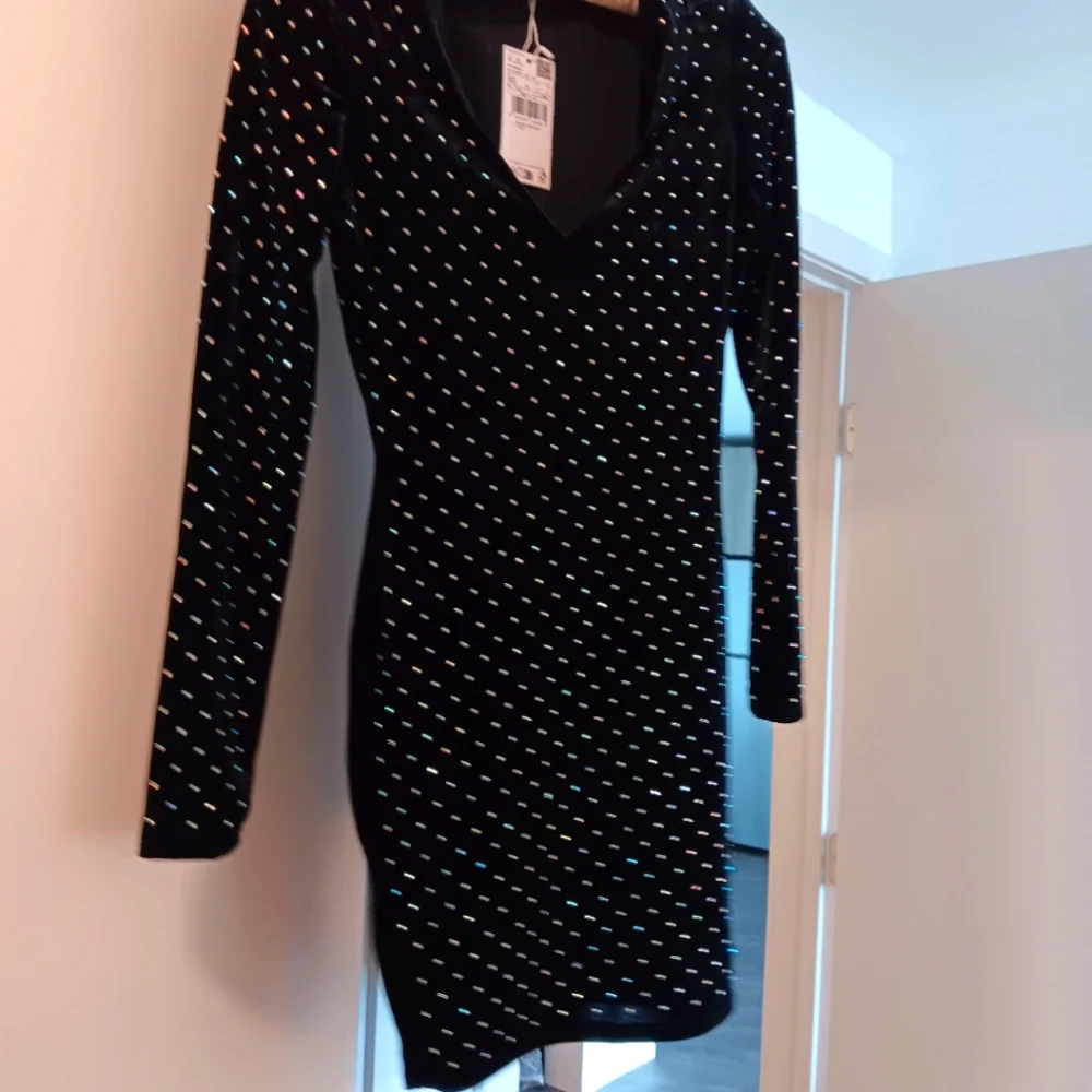 Mango Rhinestone/Strass Velvet Dress - Picture 3 of 3